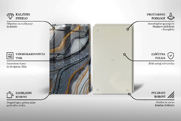 Herdabdeckung Rock mit Gold