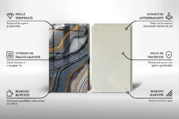 Herdabdeckung Rock mit Gold