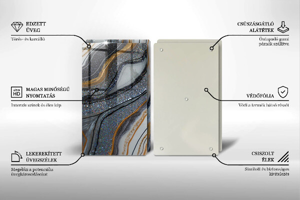 Herdabdeckung Rock mit Gold