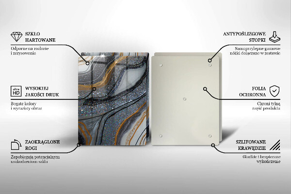 Herdabdeckung Rock mit Gold