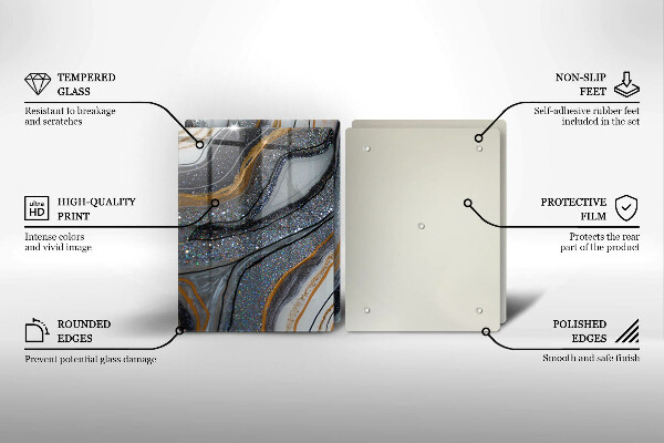 Herdabdeckung Rock mit Gold