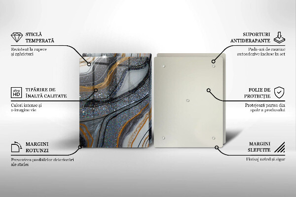 Herdabdeckung Rock mit Gold