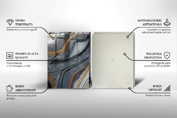 Herdabdeckung Rock mit Gold