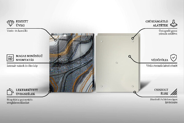 Herdabdeckung Rock mit Gold