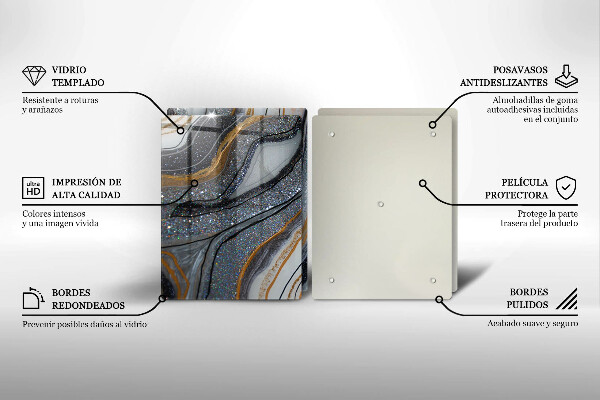 Herdabdeckung Rock mit Gold