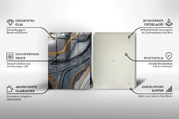 Herdabdeckung Rock mit Gold