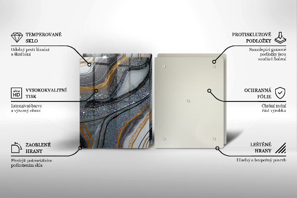 Herdabdeckung Rock mit Gold