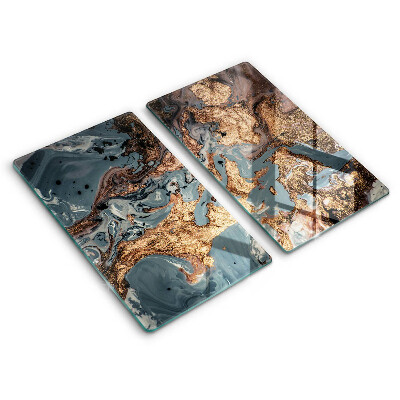 Herdabdeckung Goldene Felsstruktur