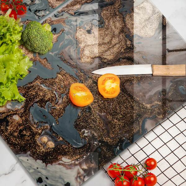 Herdabdeckung Goldene Felsstruktur