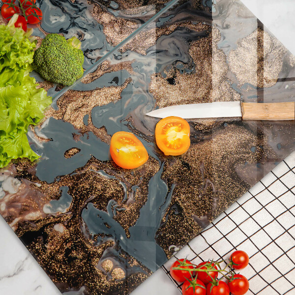 Herdabdeckung Goldene Felsstruktur