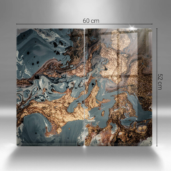 Herdabdeckung Goldene Felsstruktur