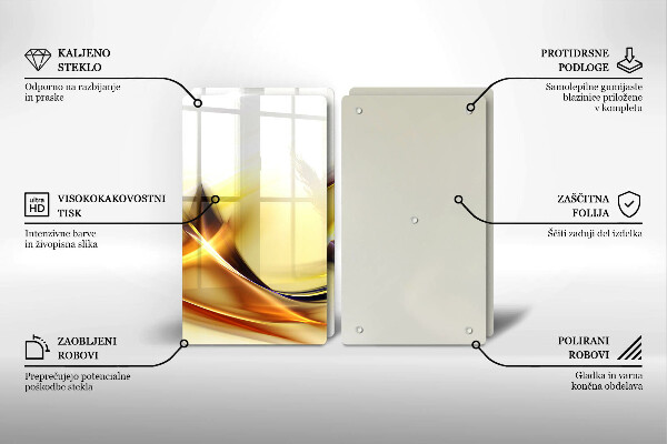 Herdabdeckung Abstrakte Lichtlinien