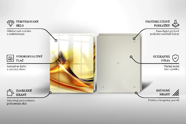 Herdabdeckung Abstrakte Lichtlinien