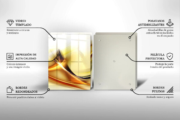 Herdabdeckung Abstrakte Lichtlinien