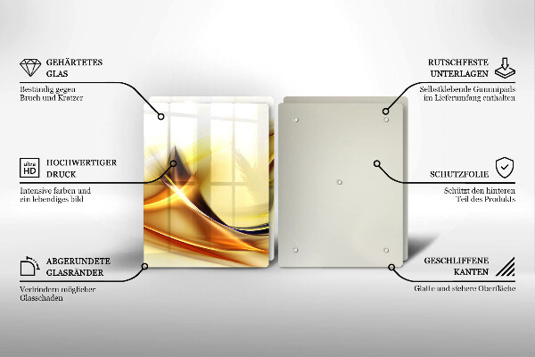 Herdabdeckung Abstrakte Lichtlinien