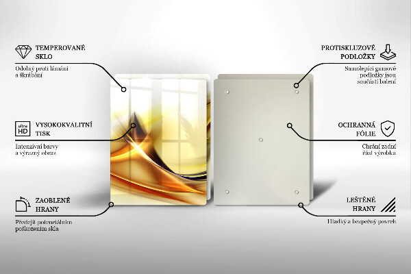Herdabdeckung Abstrakte Lichtlinien