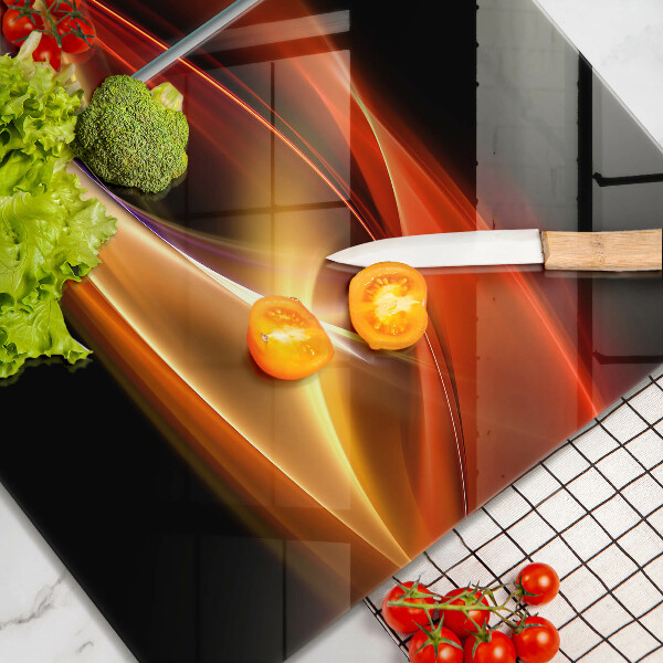 Herdabdeckung Abstrakter Rauch und Licht