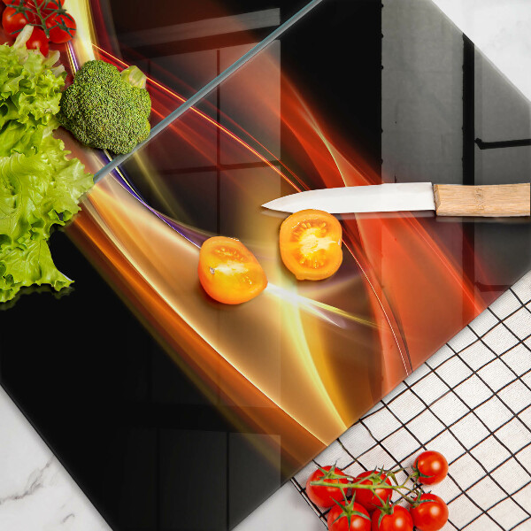 Herdabdeckung Abstrakter Rauch und Licht