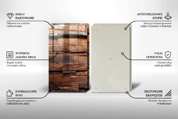 Herdabdeckung Dekorative Holzbretter