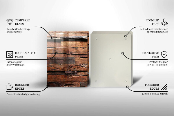 Herdabdeckung Dekorative Holzbretter