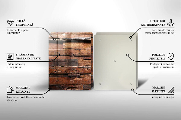 Herdabdeckung Dekorative Holzbretter