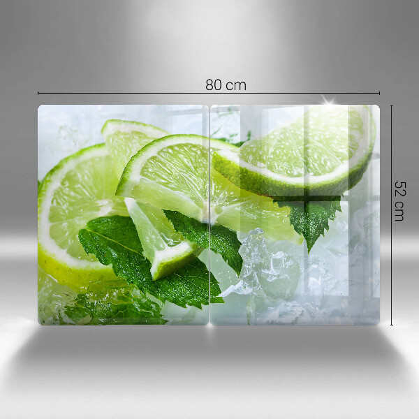 Herdabdeckung Limette Minze und Eis