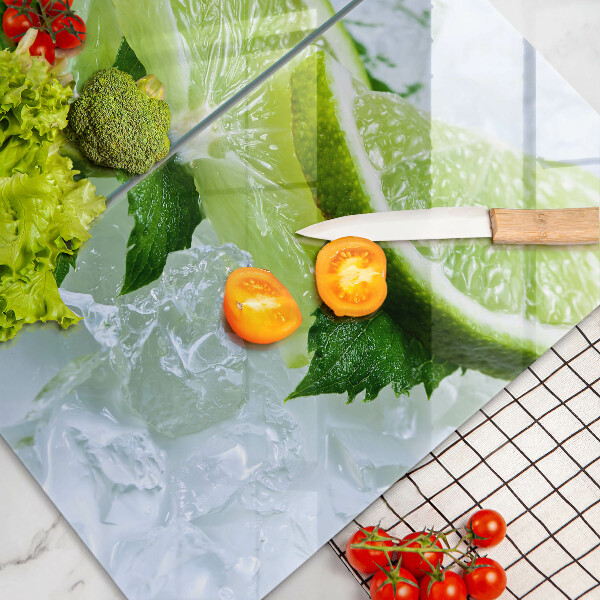 Herdabdeckung Limette Minze und Eis