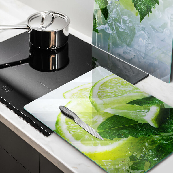 Herdabdeckung Limette Minze und Eis