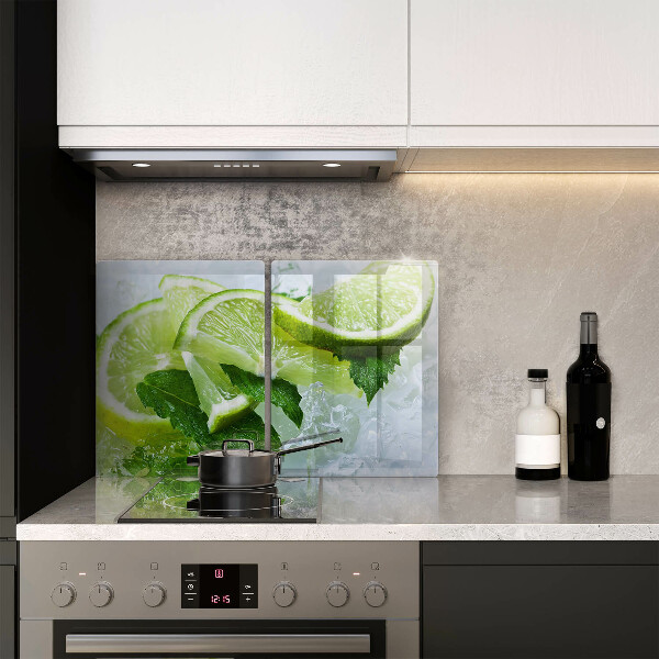 Herdabdeckung Limette Minze und Eis