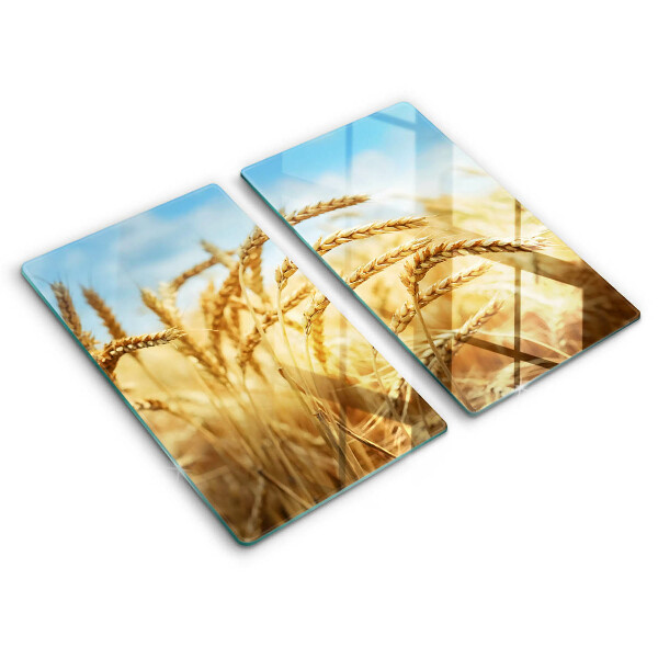 Herdabdeckung Getreideähren auf dem Feld