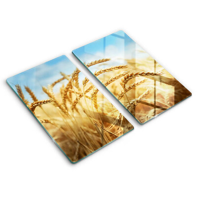 Herdabdeckung Getreideähren auf dem Feld