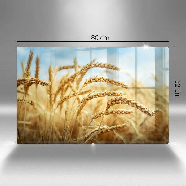 Herdabdeckung Getreideähren auf dem Feld