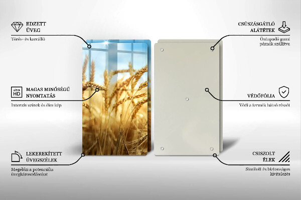 Herdabdeckung Getreideähren auf dem Feld
