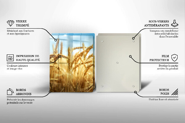 Herdabdeckung Getreideähren auf dem Feld