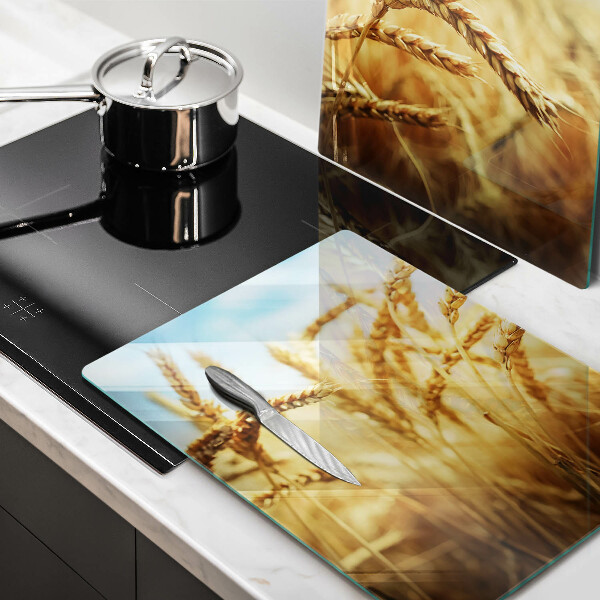 Herdabdeckung Getreideähren auf dem Feld