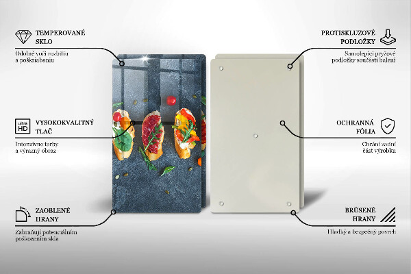 Herdabdeckung Bunte Sandwiches