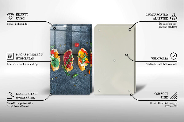 Herdabdeckung Bunte Sandwiches