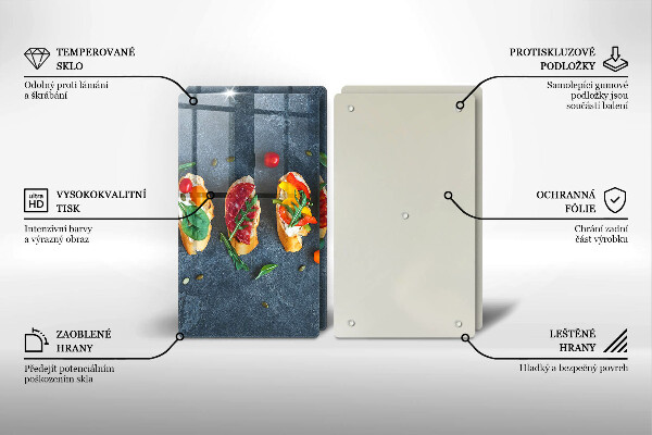 Herdabdeckung Bunte Sandwiches