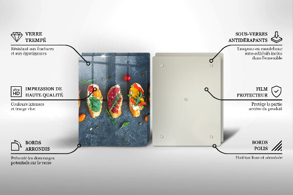 Herdabdeckung Bunte Sandwiches
