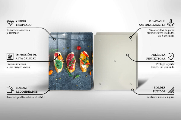 Herdabdeckung Bunte Sandwiches