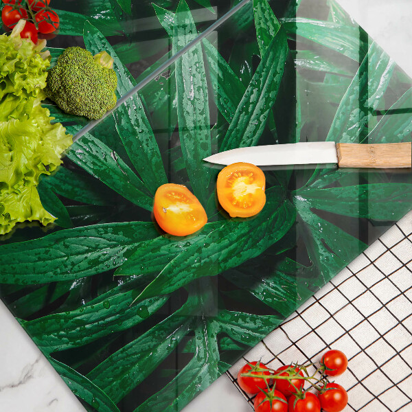 Herdabdeckung Pflanzenblätter