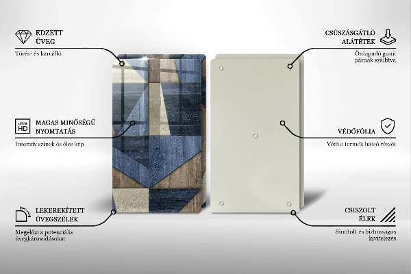 Herdabdeckung Geometrische Abstraktion