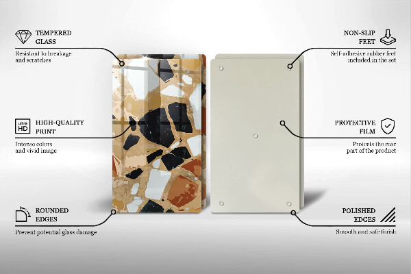 Herdabdeckung Dekorativer Steinteller