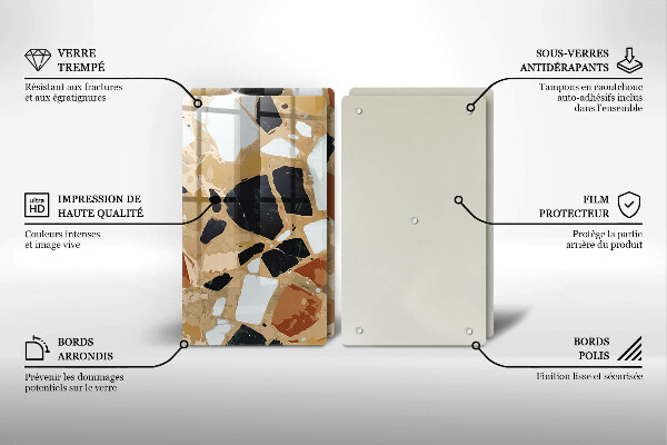 Herdabdeckung Dekorativer Steinteller