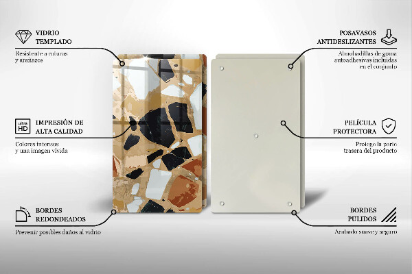 Herdabdeckung Dekorativer Steinteller