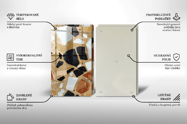 Herdabdeckung Dekorativer Steinteller