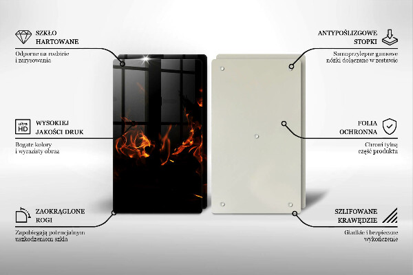Herdabdeckung Zünde eine lebendige Flamme an