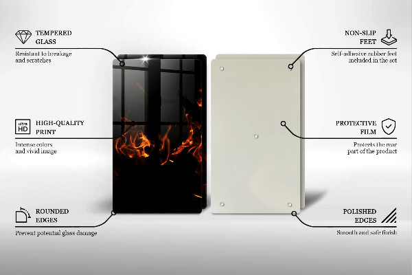 Herdabdeckung Zünde eine lebendige Flamme an