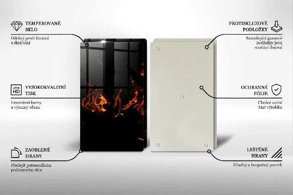 Herdabdeckung Zünde eine lebendige Flamme an