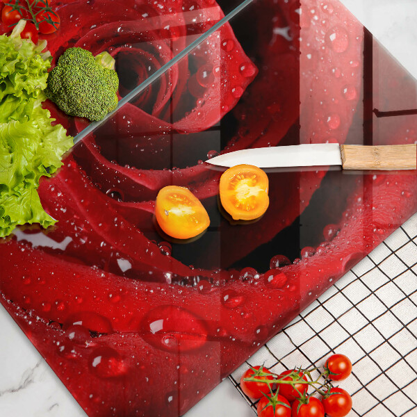 Herdabdeckung Rosenblütenblätter